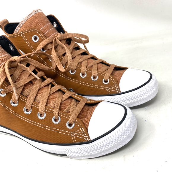 Converse Chuck Taylor Hi Shoes Casual Sneakers For Women Synthetic Brown A04595C - Picture 4 of 8